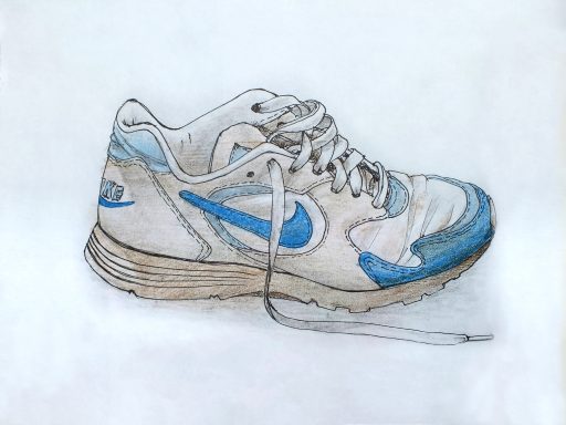 Zeichnung Nike-Schuh