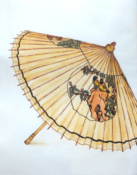Zeichnung Sonnenschirm